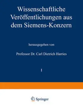 Bauch / Behrend / Gerdien |  Wissenschaftliche Veröffentlichungen aus dem Siemens-Konzern | eBook | Sack Fachmedien