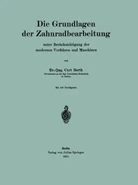 Barth | Die Grundlagen der Zahnradbearbeitung | E-Book | www.sack.de