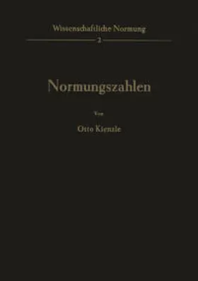 Kienzle |  Normungszahlen | eBook | Sack Fachmedien