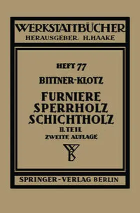 Bittner / Klotz | Furniere — Sperrholz Schichtholz | E-Book | www.sack.de