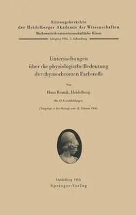 Reznik | Untersuchungen über die physiologische Bedeutung der chymochromen Farbstoffe | E-Book | www.sack.de