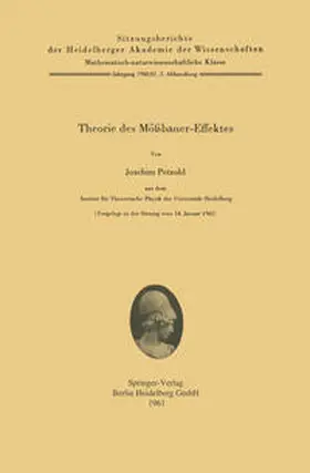 Petzold | Theorie des Mößbauer-Effektes | E-Book | www.sack.de
