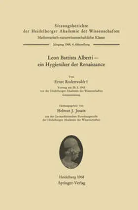 Rodenwaldt / Jusatz | Leon Battista Alberti — ein Hygieniker der Renaissance | E-Book | www.sack.de