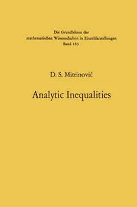 Mitrinovic |  Analytic Inequalities | eBook | Sack Fachmedien