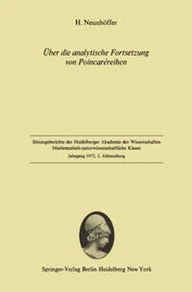 Neunhöffer |  Über die analytische Fortsetzung von Poincaréreihen | eBook | Sack Fachmedien