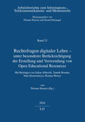 Hoeren |  Rechtsfragen digitaler Lehre - unter besonderer Berücksichtigung der Erstellung und Verwendung von Open Educational Resources | Buch |  Sack Fachmedien