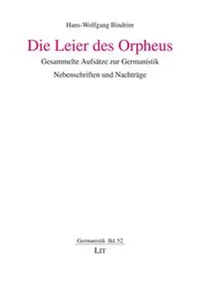Bindrim |  Die Leier des Orpheus | Buch |  Sack Fachmedien