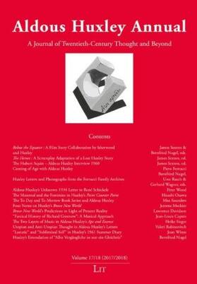 Nugel / Meckier |  Aldous Huxley Annual Volume 17/18 (2017/2018) | Buch |  Sack Fachmedien