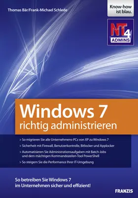 Schlede / Bär |  Windows 7 richtig administrieren | eBook | Sack Fachmedien