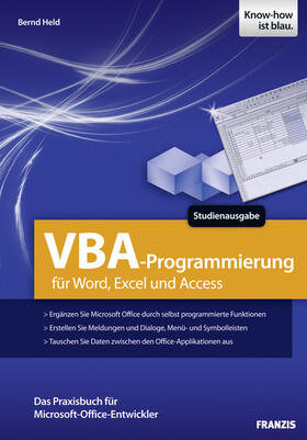 Held | VBA-Programmierung für Word, Excel und Access | E-Book | sack.de