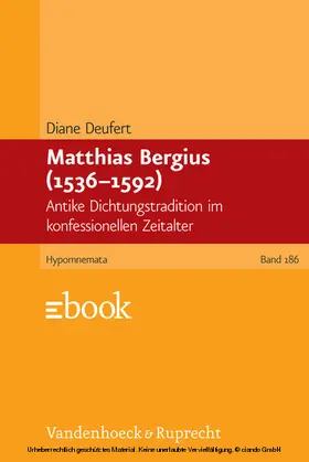 Deufert | Matthias Bergius (1536–1592) | E-Book | www.sack.de