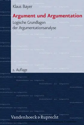 Bayer |  Argument und Argumentation | eBook | Sack Fachmedien