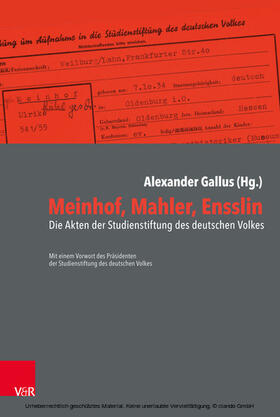 Gallus | Meinhof, Mahler, Ensslin | E-Book | sack.de