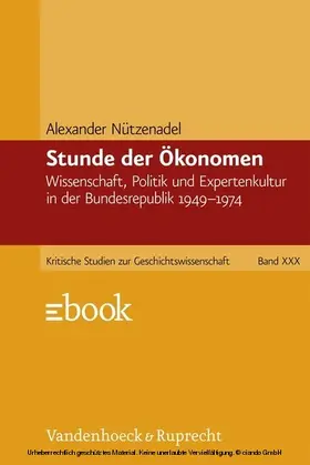 Nützenadel | Stunde der Ökonomen | E-Book | sack.de