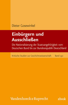 Gosewinkel | Einbürgern und Ausschließen | E-Book | sack.de