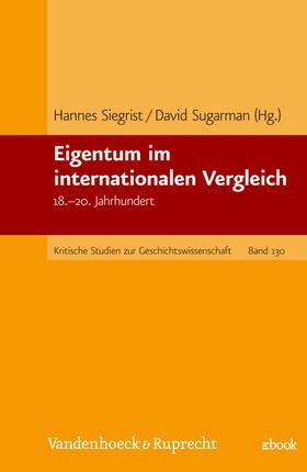 Siegrist / Sugarman | Eigentum im internationalen Vergleich | E-Book | sack.de