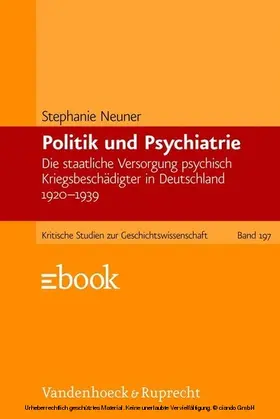Neuner |  Politik und Psychiatrie | eBook | Sack Fachmedien
