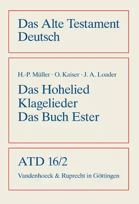 Kaiser | Das Hohe Lied, Klagelieder, Das Buch Ester | E-Book | sack.de