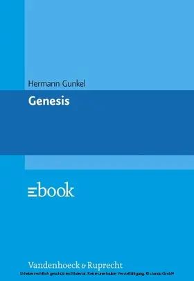 Gunkel |  Genesis | eBook | Sack Fachmedien
