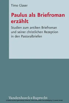 Glaser |  Paulus als Briefroman erzählt | eBook | Sack Fachmedien