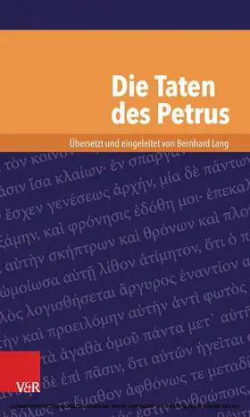 Lang |  Die Taten des Petrus | eBook | Sack Fachmedien