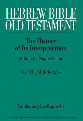 Sæbø | Hebrew Bible / Old Testament. I: From the Beginnings to the Middle Ages (Until 1300) | E-Book | sack.de