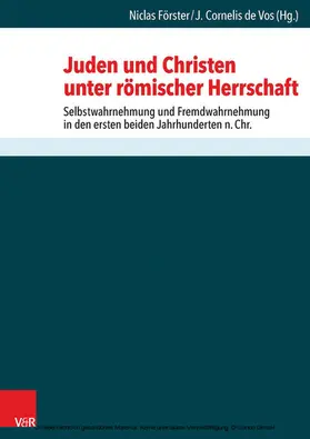 Förster / de Vos |  Juden und Christen unter römischer Herrschaft | eBook | Sack Fachmedien