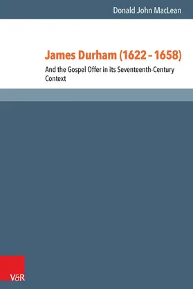MacLean |  James Durham (1622–1658) | eBook | Sack Fachmedien