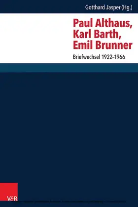 Jasper |  Paul Althaus, Karl Barth, Emil Brunner | eBook | Sack Fachmedien
