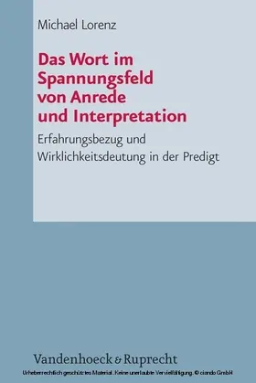 Lorenz |  Das Wort im Spannungsfeld von Anrede und Interpretation | eBook | Sack Fachmedien
