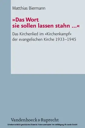 Biermann |  »Das Wort sie sollen lassen stahn ...« | eBook | Sack Fachmedien