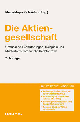 Manz / Mayer / Schröder | Die Aktiengesellschaft | E-Book | sack.de