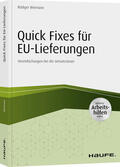 Weimann |  Weimann, R: Quick fixes für EU-Lieferungen | Buch |  Sack Fachmedien