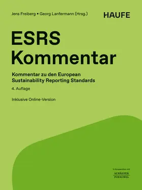 Freiberg / Lanfermann |  Haufe ESRS-Kommentar - das Standardwerk bereits in 4. Auflage | Buch |  Sack Fachmedien