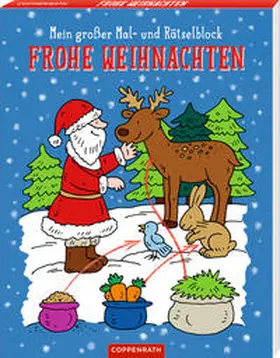  Mein großer Mal- und Rätselblock Frohe Weihnachten | Buch |  Sack Fachmedien