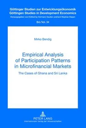 Bendig |  Empirical Analysis of Participation Patterns in Microfinancial Markets | eBook | Sack Fachmedien