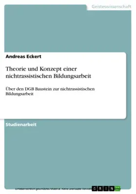 Eckert |  Theorie und Konzept einer nichtrassistischen Bildungsarbeit | eBook | Sack Fachmedien