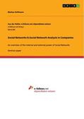 Hoffmann |  Social Networks & Social Network Analysis in Companies | Buch |  Sack Fachmedien