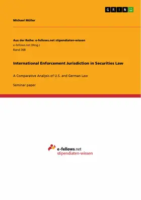 Müller |  International Enforcement Jurisdiction in Securities Law | eBook | Sack Fachmedien