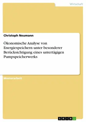 Neumann |  Ökonomische Analyse von Energiespeichern unter besonderer Berücksichtigung eines untertägigen Pumpspeicherwerks | eBook | Sack Fachmedien