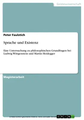 Faulstich | Sprache und Existenz | E-Book | www.sack.de