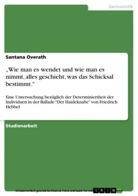 Overath |  "Wie man es wendet und wie man es nimmt, alles geschieht, was das Schicksal bestimmt." | eBook | Sack Fachmedien