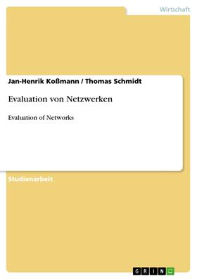 Koßmann / Schmidt | Evaluation von Netzwerken | E-Book | sack.de