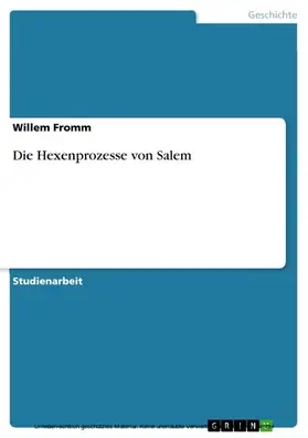 Fromm |  Die Hexenprozesse von Salem | eBook | Sack Fachmedien