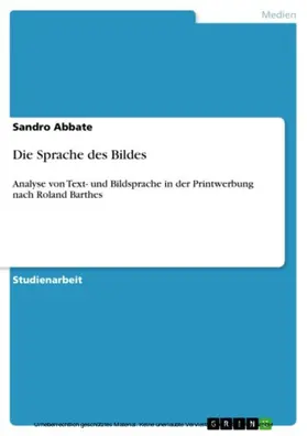 Abbate |  Die Sprache des Bildes | eBook | Sack Fachmedien
