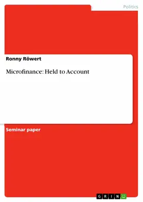 Röwert |  Microfinance: Held to Account | eBook | Sack Fachmedien