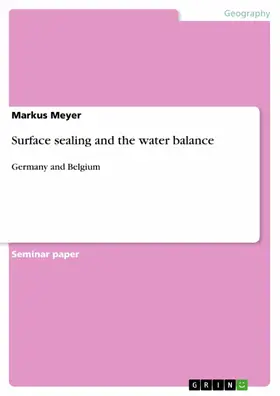 Meyer |  Surface sealing and the water balance | eBook | Sack Fachmedien