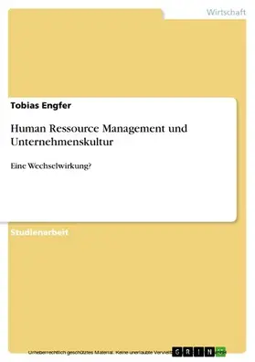 Engfer |  Human Ressource Management und Unternehmenskultur | eBook | Sack Fachmedien