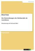 Franz |  Die Entwicklungen der Edelmetalle als Assetklasse | eBook | Sack Fachmedien