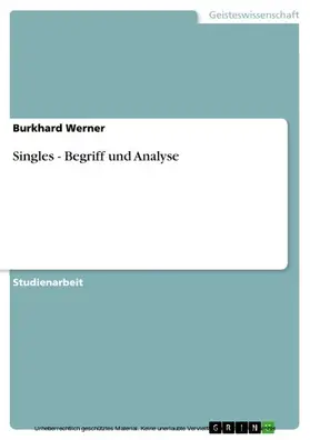 Werner |  Singles - Begriff und Analyse | eBook | Sack Fachmedien